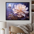 thumbnail image 1 of Designart "Moonlit Peony Magic" Flowers Floater Framed Canvas Art Print, 1 of 5