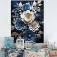 thumbnail image 1 of Designart "Moonlit Rose Serenity I" Roses Canvas Prints, 1 of 7