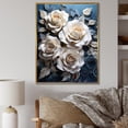 thumbnail image 1 of Designart "Moonlit Rose Serenity II" Roses Floater Framed Wall Decor, 1 of 5