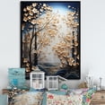 thumbnail image 1 of Designart "Moonlit Silver Maple Scene" Tree Maple Floater Framed Wall Decor, 1 of 5
