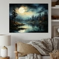 thumbnail image 1 of Designart "Moons Melody In A Magical Forest" Minimalism Wall Decor, 1 of 7