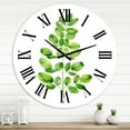 thumbnail image 1 of Designart 'Moringa Branch Tropical Tree Foliage' Farmhouse Wall Clock, 1 of 5