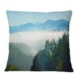 thumbnail image 1 of Designart Morning in Blue Ridge Parkway - Landscape Printed Throw Pillow - 16x16, 1 of 1