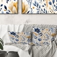 thumbnail image 1 of Designart "Moroccan Botanical Wonder II" Floral Printed Throw Pillow, 1 of 5