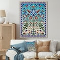 thumbnail image 1 of Designart "Moroccan Door in Blue Tiles I" Geometric Canvas Wall Art - Modern Blue Abstract Tile Entryway Wall Art, 1 of 6