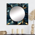 thumbnail image 1 of Designart "Mosaic Quantum Exploration In Blue" 0 Square Mirror For Wall Decor - Large Teal Square Printed Wall Mirror Art - Square Modern Mirror - Wall Mounted Square Large Mirror, 1 of 5