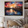 thumbnail image 1 of Designart "Moscow Popart Colorful City" Moscow Floater Framed Wall Art Print, 1 of 7