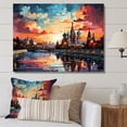 thumbnail image 1 of Designart "Moscow Popart Colorful City painting I" Moscow Wall Art Living Room, 1 of 5