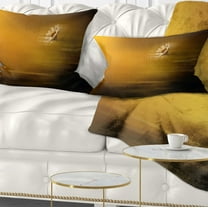 Designart Motion Blurred Wild Flower Impression - Floral Throw Pillow - 12x20