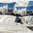 thumbnail image 1 of Designart Mount Everest Glacier Panorama - Landscape Printed Throw Pillow - 12x20, 1 of 5