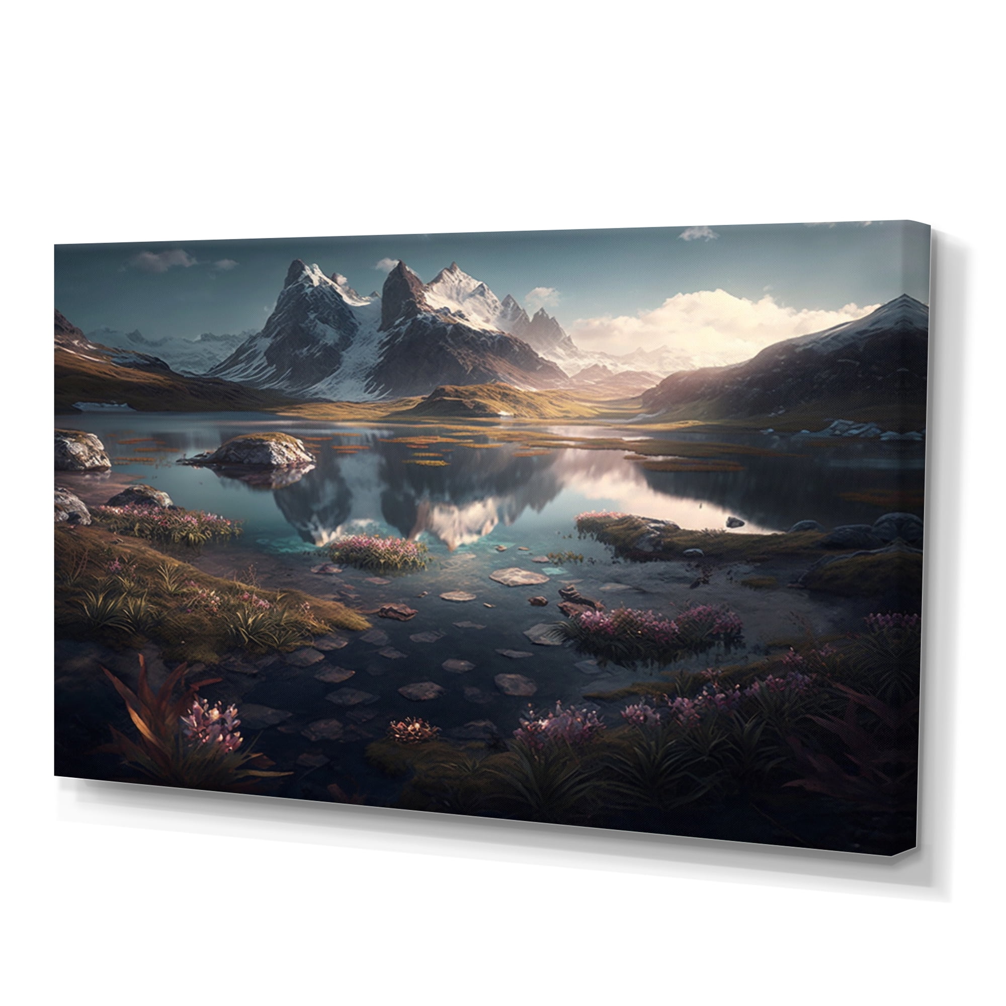 Designart Mountain Landscapes I Canvas Wall Art
