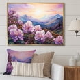thumbnail image 1 of Designart "Mountain Meadow Of Pink Rhododendrons" Rhododendron Floater Framed Wall Art Prints, 1 of 5