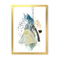 thumbnail image 1 of Designart 'Mountain Moon With Gouache Of Abstract Landscape' Modern Framed Art Print, 1 of 4