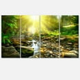 thumbnail image 1 of Designart 'Mountain Stream in Forest ' Landscape Photography Canvas Print, 1 of 3