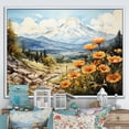 thumbnail image 1 of Designart "Mountainous Buttercup Allure I" Buttercups Floater Framed Wall Art Living Room, 1 of 5