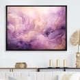 thumbnail image 1 of Designart "Mountainous Mauve Tuba Terrain" Abstract Liquid Ink Floater Framed Canvas Prints, 1 of 5