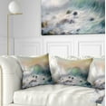 thumbnail image 1 of Designart Mountains of Waves - Seascape Throw Pillow - 16x16, 1 of 5