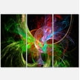 thumbnail image 1 of Designart 'Multi Color Fractal Abstract Design ' Abstract Canvas Art Print, 1 of 3