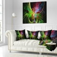 thumbnail image 1 of Designart Multi Color Fractal Abstract Design - Abstract Throw Pillow - 18x18, 1 of 1