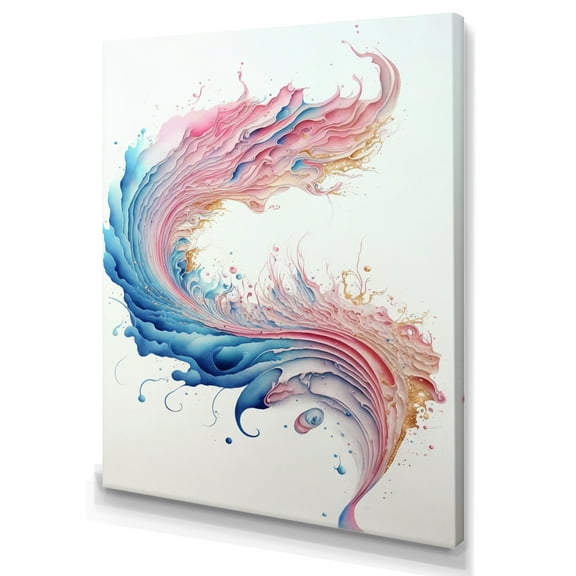 Designart Multi-Color Paint Swirl II Canvas Wall Art