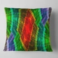 thumbnail image 1 of Designart Multi Color Psychedelic Fractal Metal Grid - Abstract Throw Pillow - 18x18, 1 of 4