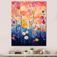 thumbnail image 1 of Designart "Multicolor Abstract Symphony I" Abstract Botanicals Canvas Art Print, 1 of 5
