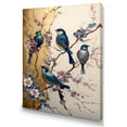 thumbnail image 1 of Designart Multicolor Birds On Plum Blossoms Tree II Canvas Wall Art, 1 of 5