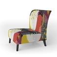 thumbnail image 1 of Designart "Multicolor Circle Pattern" Upholstered Patterned Accent Chair and Arm Chair, 1 of 5