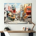 thumbnail image 1 of Designart "Multicolor Cubic College Building In Minimalism" College & University Buildings Canvas Prints, 1 of 7