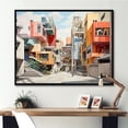 thumbnail image 1 of Designart "Multicolor Cubic College Building In Minimalism" College & University Buildings Floater Framed Canvas Prints, 1 of 5