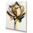 thumbnail image 1 of Designart Multicolor Flower On Abstract Fusion Canvas Wall Art, 1 of 5