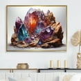 thumbnail image 1 of Designart "Multicolor Geode Vista" Stone Geode Floater Framed Wall Art Living Room, 1 of 5
