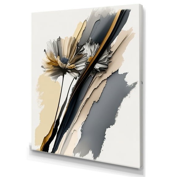 Designart Multicolor Gerbera Hyperrealistic Flowers I Canvas Wall Art
