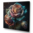 thumbnail image 1 of Designart Multicolor Hyperrealistic Roses Canvas Wall Art, 1 of 5