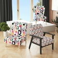 thumbnail image 1 of Designart "Multicolor Rond Bright Pattern" Upholstered Patterned Accent Chair and Arm Chair, 1 of 4