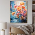 thumbnail image 1 of Designart "Multicolored Ferns composition VIII" Floral & Botanical Floater Framed Wall Art Print, 1 of 7