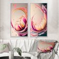 thumbnail image 1 of Designart "Multicolored Ink Tulip Blooms III" Tulip Framed Wall Art Set Of 2 - Multicolor Floral Framed Canvas Set For Living Room Decor, 1 of 7