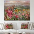 thumbnail image 1 of Designart 'Multicolored Spring Flowers With Misty Background' Farmhouse Print on Natural Pine Wood, 1 of 3