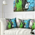 thumbnail image 1 of Designart Mural Wall Art - Street Art Throw Pillow - 16x16, 1 of 1