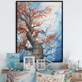 thumbnail image 1 of Designart "Murmuring Maple II" Tree Maple Floater Framed Wall Art Living Room, 1 of 5