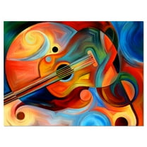 Designart 'Music and Rhythm ' Abstract Canvas Art Print