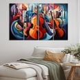 thumbnail image 1 of Designart "Musical Forms in Cubism IV" Cubism Metal Wall Art Set, 1 of 5