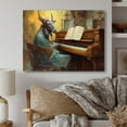 thumbnail image 1 of Designart "Musical Goat I" Animals Goat Metal Art Living Room, 1 of 5