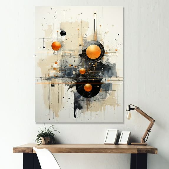Designart "Muted Art In Astrological Minimalism III" Astrology Canvas Prints