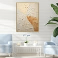 thumbnail image 1 of Designart "Muted Artwork In Graceful Beige And Gold Minimalism" Ray Floater Framed Canvas Wall Art, 1 of 5