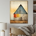 thumbnail image 1 of Designart "Muted Tone Minimalism With Barn" Barn Floater Framed Wall Art Prints, 1 of 5