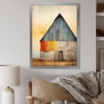 thumbnail image 1 of Designart "Muted Tone Minimalism With Barn" Barn Picture Framed Wall Art Prints, 1 of 5