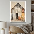 thumbnail image 1 of Designart "Muted Tone Minimalism With Barn III" Barn Picture Framed Canvas Prints, 1 of 5