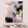 thumbnail image 1 of Designart "Mysterious Marble Pink and Gold VII" Abstract Marble Metal Art Living Room, 1 of 5