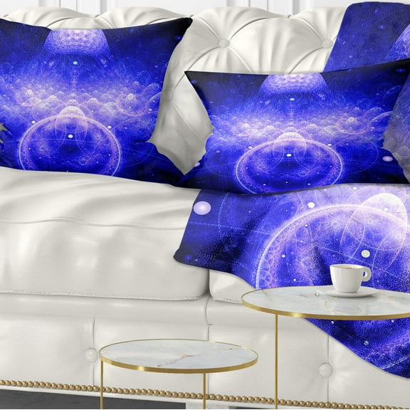 Designart Mystic 3D Surreal Illustration - Abstract Throw Pillow - 12x20